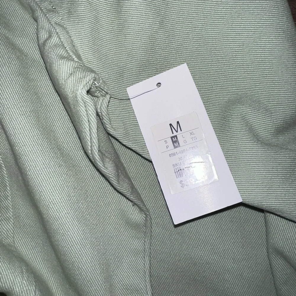 green button up shacket - Picture 3 of 3